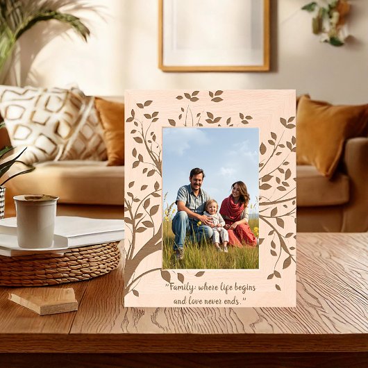 Cadres Gravés Personnalisation de la branche d'arbre