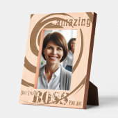 Cadres Gravés Personnalisé Moderne Best Boss Twirl Art