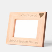 Cadres Gravés Personnalisé "To my First and Dernier Love" en ara (Gauche)