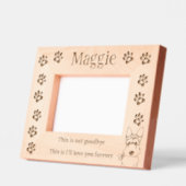 Cadres Gravés Pet Loss Memorial Scottish Terrier (Gauche)