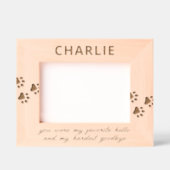 Cadres Gravés Pet Memorial Hardest Adieu (Recto)