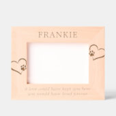 Cadres Gravés Pet Memorial Loever (Recto)