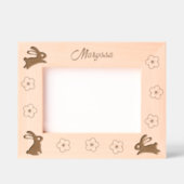 Cadres Gravés Petits lapins et fleurs mignons 7x5 (Recto)