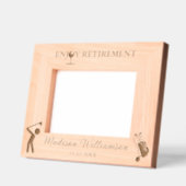 Cadres Gravés Photo 7"x5" Thème de golf Profitez de la retraite  (Gauche)