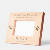 Cadres Gravés Photo commémorative du chat Pet (Gauche)