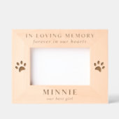 Cadres Gravés Photo commémorative du chat Pet (Recto)