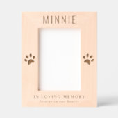 Cadres Gravés Photo commémorative du chat Pet (Recto)