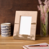 Cadres Gravés Photo commémorative Prière Lac Sunrise Nature (Gauche)