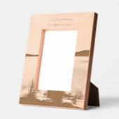 Cadres Gravés Photo commémorative Prière Lac Sunrise Nature (Gauche)