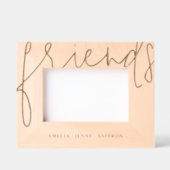 Cadres Gravés Photo d'amis personnalisés modernes (Recto)