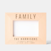 Cadres Gravés Photo de famille moderne (Recto)