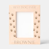 Cadres Gravés Photo Empreinte de patte personnalisée (Recto)