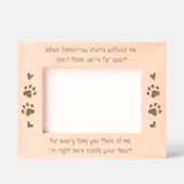 Cadres Gravés Photo en bois sur mesure de l'animal de compagnie (Recto)