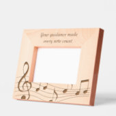 Cadres Gravés Photo en bois sur mesure en Merci (Gauche)