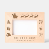 Cadres Gravés Photo famille Noël (Recto)