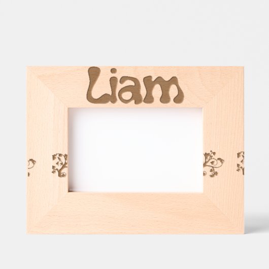 Cadres Gravés  Photo Frame Liam trendy first name (Recto)