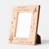 Cadres Gravés Photo moderne Joyeux Noël Elégante (Gauche)