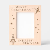 Cadres Gravés Photo moderne Joyeux Noël Elégante (Recto)