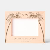 Cadres Gravés Photo Palm Trees 7"x5" Profitez d'un monogramme de (Recto)