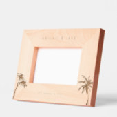 Cadres Gravés Photo personnalisée de mariage sur la plage (Gauche)