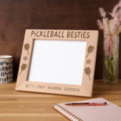 Cadres Gravés Pickleball Besties Groupe d'amis Pickleball Friend (Gauche)