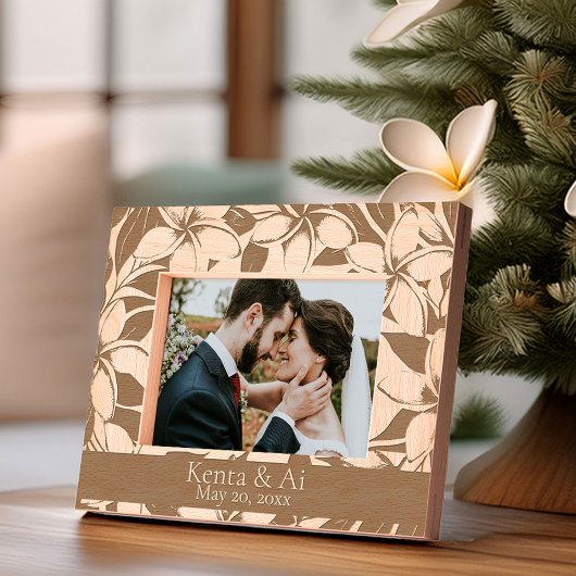 Cadres Gravés Plumeria