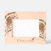 Cadres Gravés Plumes de paon amour (Recto)