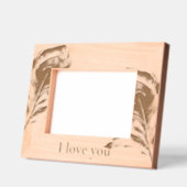 Cadres Gravés Plumes de paon amour (Gauche)