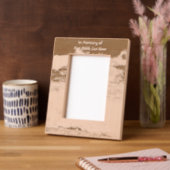 Cadres Gravés Poem Memorial Keepsake Ocean Sea Beach (Gauche)