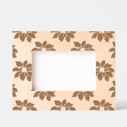 Cadres Gravés Poinsettia Pattern (Recto)