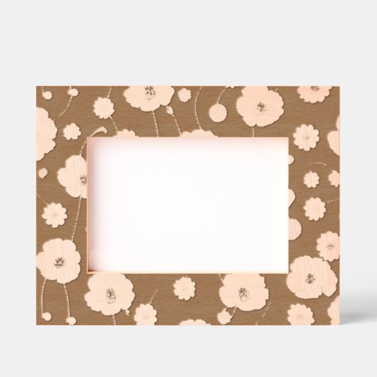 Cadres Gravés Poppy Field Etched Wooden Picture Frame (Recto)