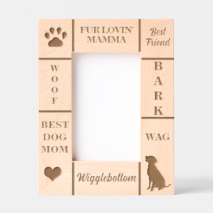 Cadres Gravés Portrait 4x6 MEILLEUR chien MOM Jamais Nom personn