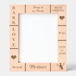 Cadres Gravés Portrait 8x10 Animal Memorial Angel Nom du chien A