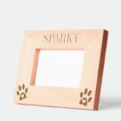 Cadres Gravés Pot chien chat pattes d'amour Nom personnalisé (Gauche)