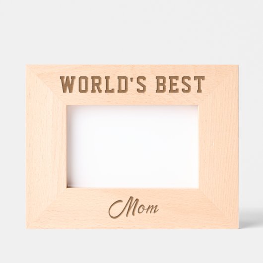 Cadres gravés pour la meilleure maman du monde (Recto)