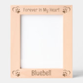 Cadres Gravés Pour Toujours Dans Mon Coeur Mémorial Pour Animaux (Recto)