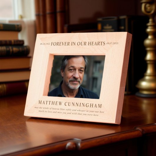 Cadres Gravés Pour toujours dans nos coeurs Moderne Simple Minim