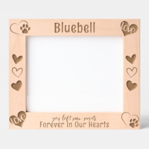 Cadres Gravés Pour toujours dans nos coeurs Pet Memorial
