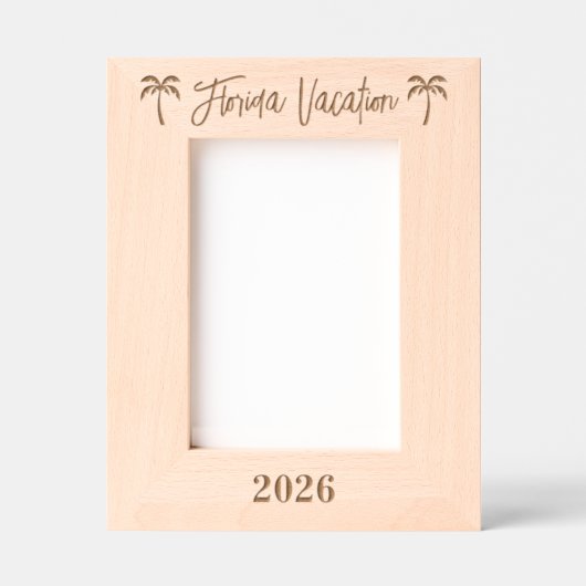Cadres gravés pour vacances en Floride (Recto)