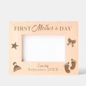 Cadres Gravés Pregnanat Maman Fête de la première mère (Recto)