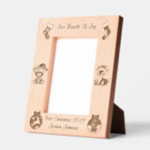 Cadres Gravés Premier laser de Noël du bébé gravé (Gauche)