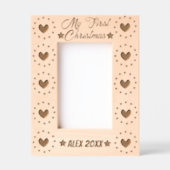 Cadres Gravés Première calligraphie de Noël du bébé (Recto)