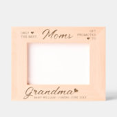 Cadres Gravés Promu à grand-mère Faire-part personnalisée pour b (Recto)