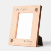 Cadres Gravés Prospérité Noël Star-Text 5x7 Portrait (Gauche)