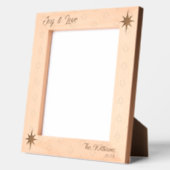 Cadres Gravés Prospérité Noël Star-Text 8x10 Portrait (Gauche)