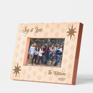 Cadres Gravés Prospérité Noël Star-Text Paysage 6x4
