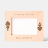 Cadres Gravés Rayons Radiants Personnalisés, Vous Êtes Mon Eng S (Recto)