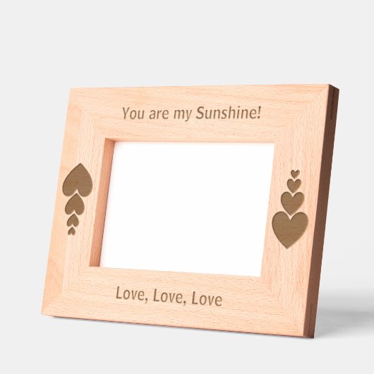 Cadres Gravés Rayons Radiants Personnalisés, Vous Êtes Mon Eng S (Gauche)