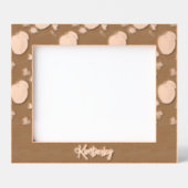 Cadres Gravés Red apples and leaves on black (Recto)