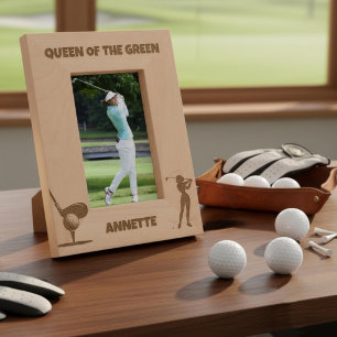 Cadres Gravés Reine de la golfeuse verte féminine